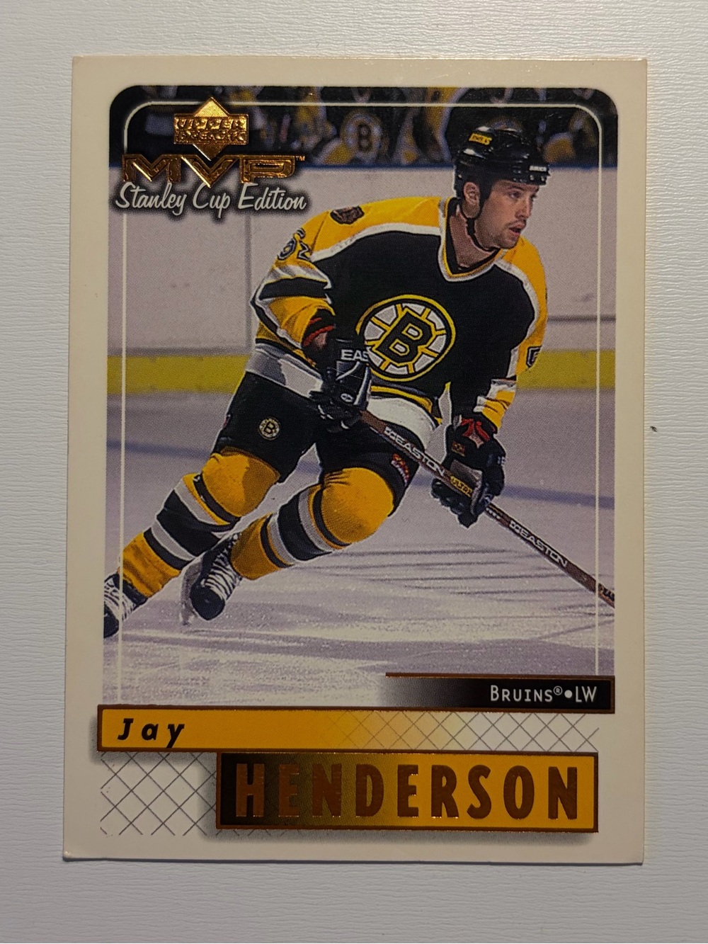 MVP Jay Henderson #18 Bruins 1999 Upper Deck Card